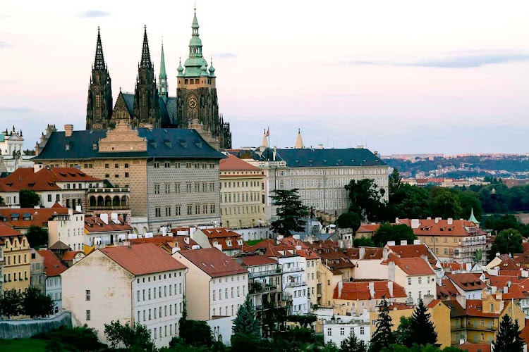 Prague Castle in Prague. Dating back to the ninth century, the castle is still the official residence and office of the Czech Republic's president. 
