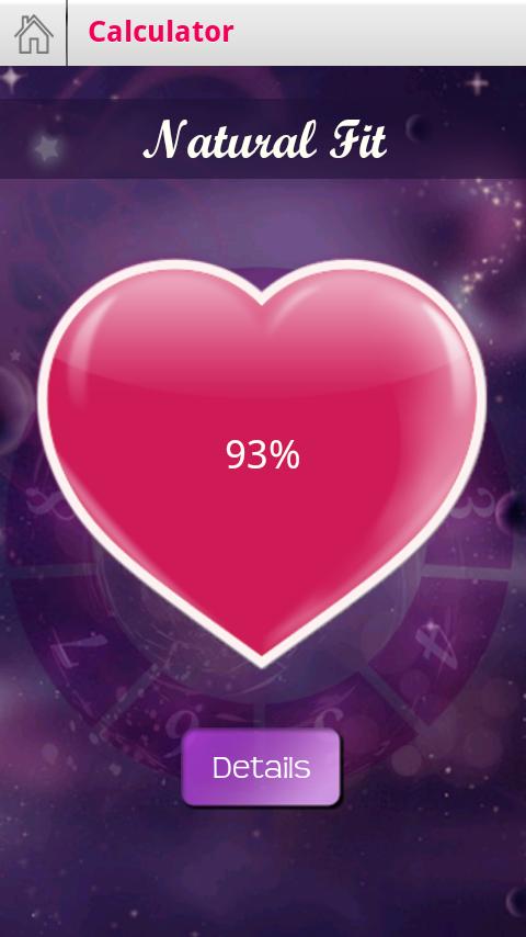 Love Test Calculator Screen 3