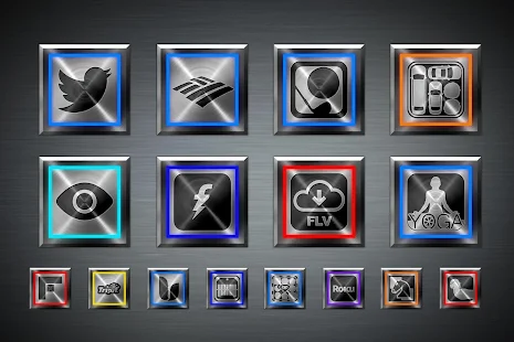 Metallon Theme 1200+ Icon Pack - screenshot thumbnail