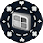 Poker Theme Black and White logo