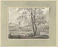 Gezicht op Kronenberg bij Frankfurt am Main