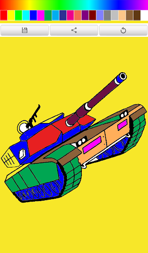 Coloring Book Tank