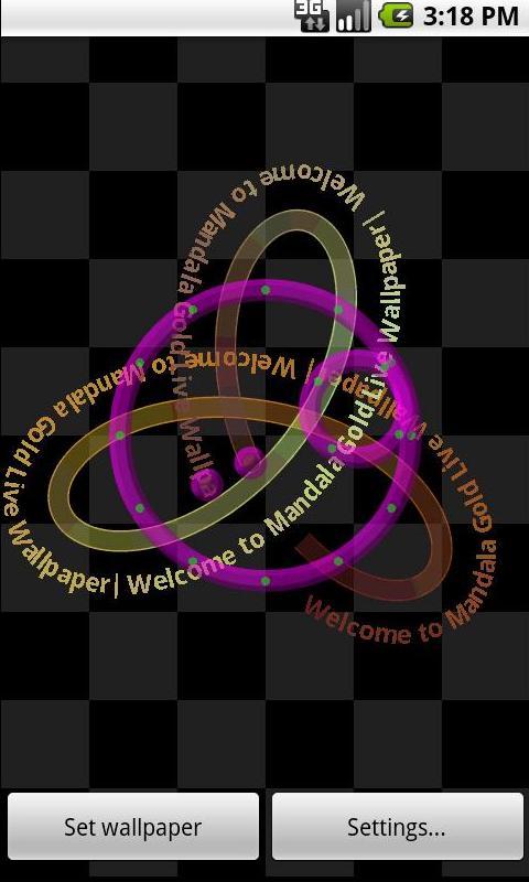 Android application Mandala Gold Live Wallpaper screenshort