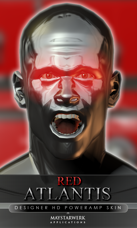 poweramp skin red atlantis Screen 1