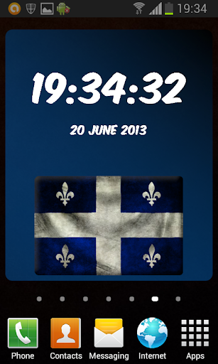 Quebec Digital Clock