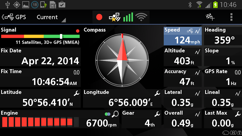 MICHELIN Lap Timer Screen 3