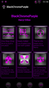 How to install BLACK CHROME PURPLE LAUNCHER 3.0.3 unlimited apk for pc