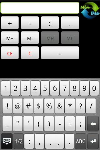 Android application Hours Mins Calculator screenshort