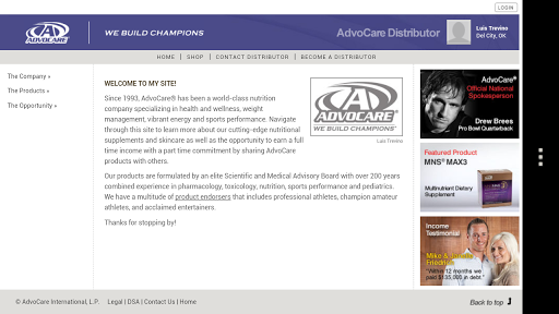 AdvoCare Product Purchasing