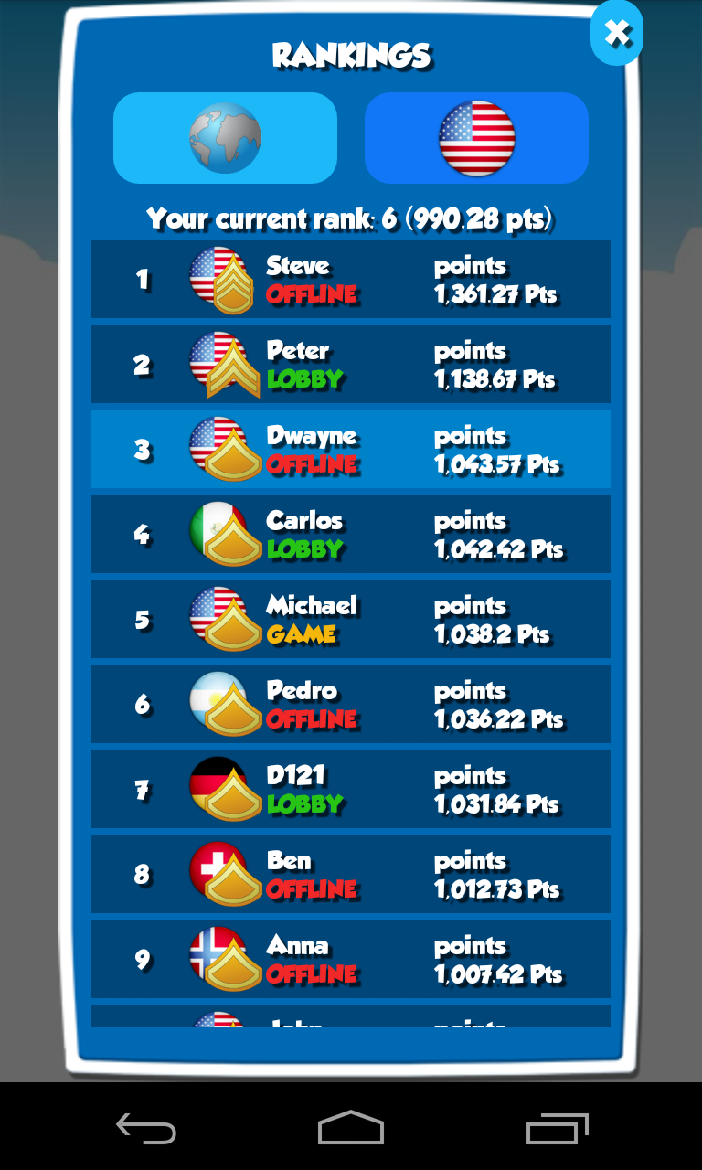 4 in a Row Screen 2