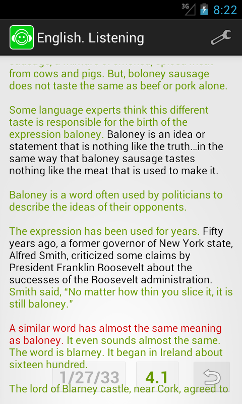 Learn English. Listening. Pro - screenshot