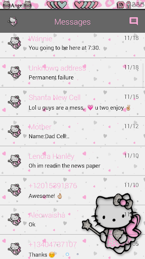 Angel Kitty Go SMS