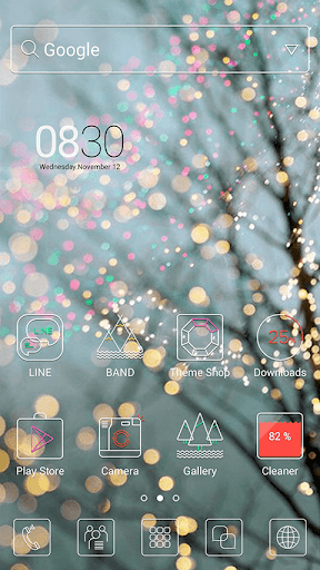 WinterTree LINE Launcher theme