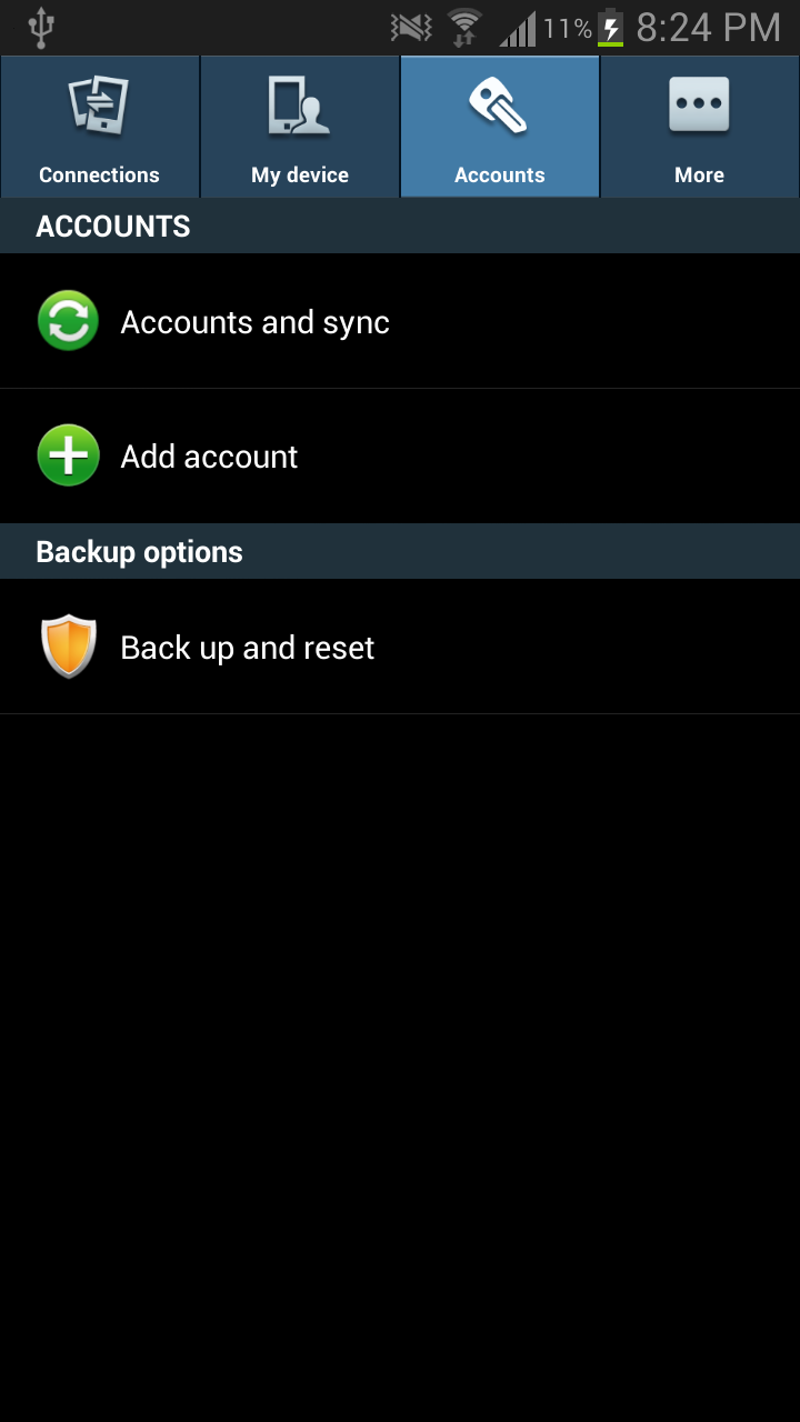 GalaxyS4 Settings for Froyo~JB Screen 3