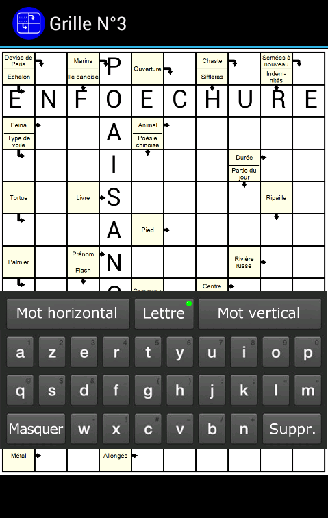 Mots Fléchés Gratuits Screen 2