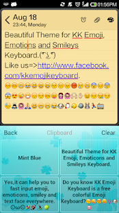 【免費個人化App】Mint Blue - Emoji Keyboard-APP點子