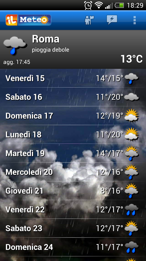 ilMeteo Weather plus Android Apps on Google Play