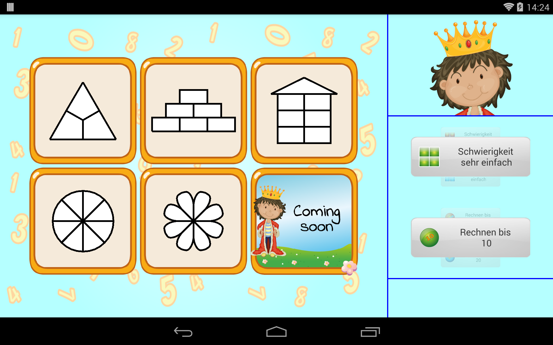 Android application King of calculation screenshort