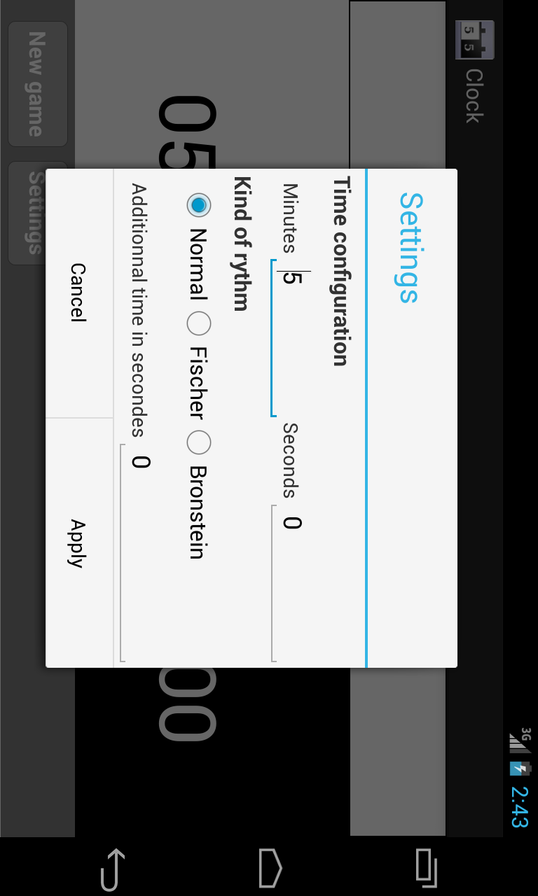 ChessTimerPro Screen 2