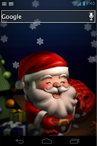 Smiling Santa 3D LiveWallpaper screenshot 2