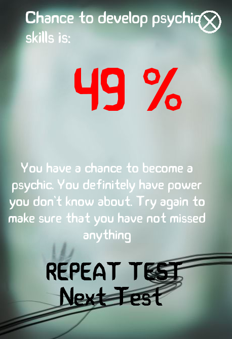 Im Psychic -Test Screen 3