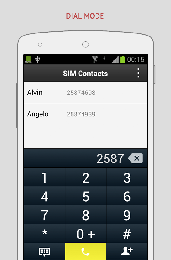 SIM Contacts Pro Screen 2