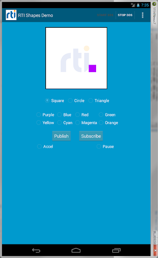 RTI DDS Shapes Demo