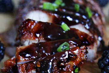 Blackberry Hoisin Ginger Pork Tenderloin