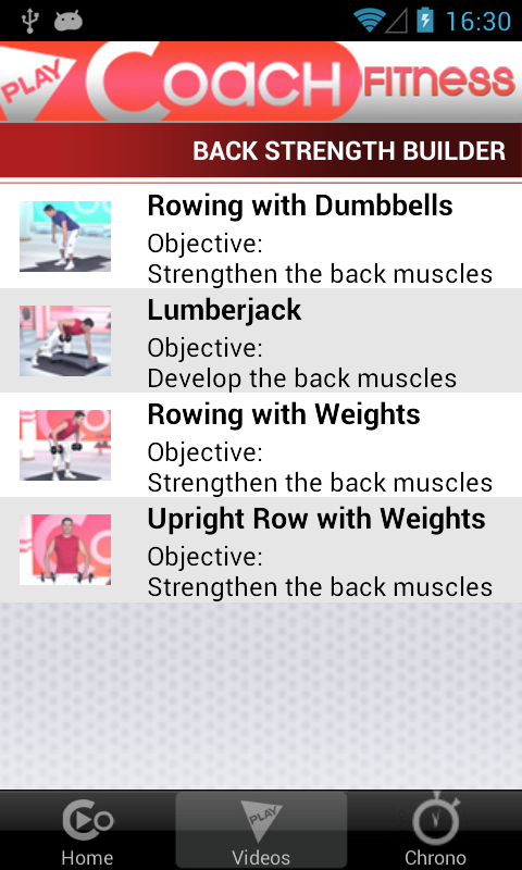 PlayCoach™ Dumbbell Workouts Screen 2