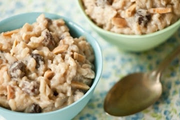 Almond Brown Rice Pudding