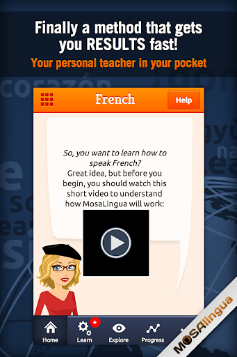 Learn French with MosaLingua