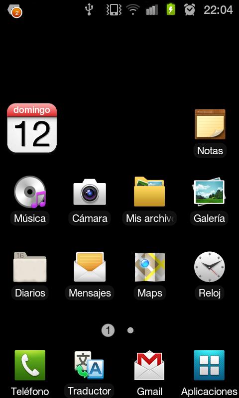 Android application eCalendar widget screenshort