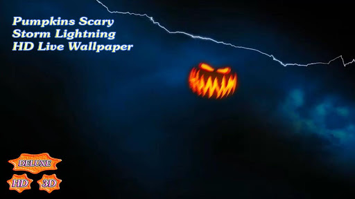 【免費個人化App】Pumpkins Scary Storm Lightning-APP點子