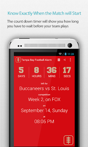 Tampa Bay Football Alarm Pro