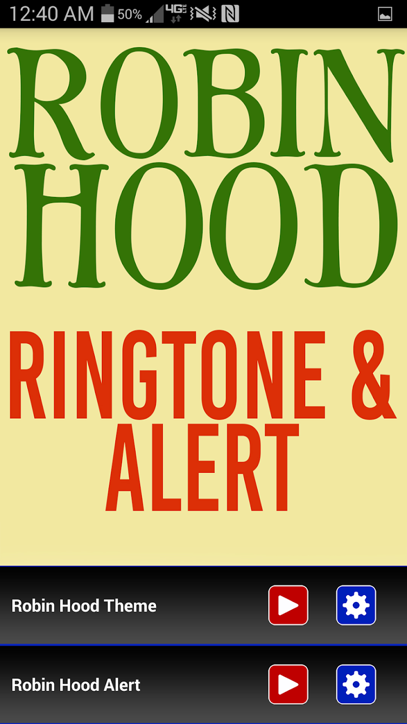 Robin Hood Whistle Ringtone Screen 1