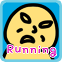 Moyai Running Man logo