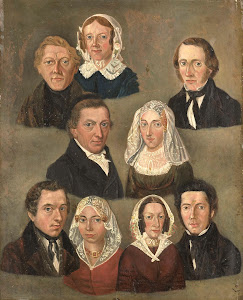 RIJKS: Kornelis Douwes Teenstra: Portrait of the Artist's Parents, Douwe Martens Teenstra and Barber Hindriks Siccama with Members of the Family 1834
