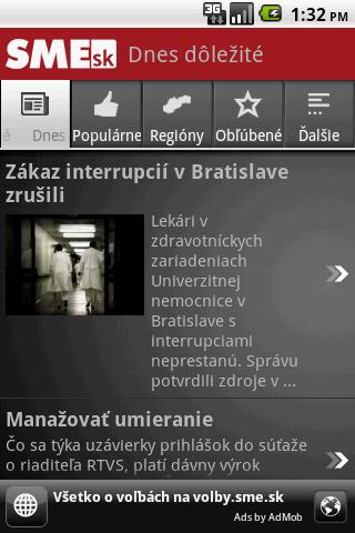 sme.sk je najlepšie naprogramovaná brandovaná aplikácia pre android