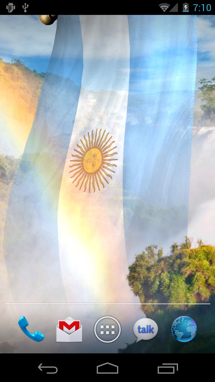 SA Flags Live Wallpaper Screen 3
