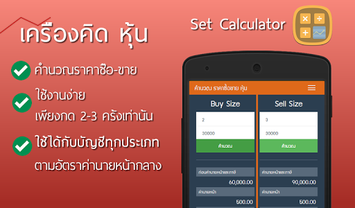 หุ้น คำนวณ คิด ราคา ซื้อ ขาย