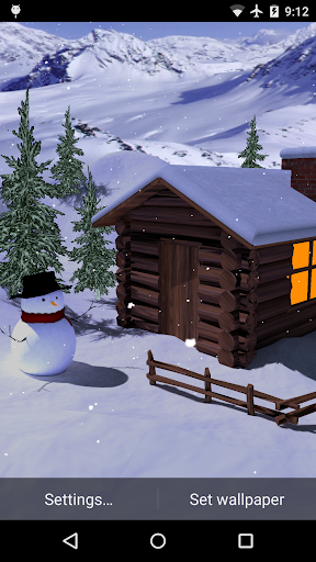 Winter Cottage Gyro 3D