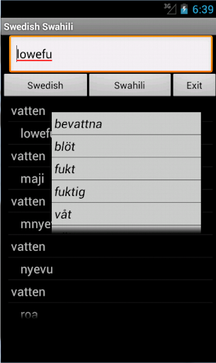 Swedish Swahili Dictionary