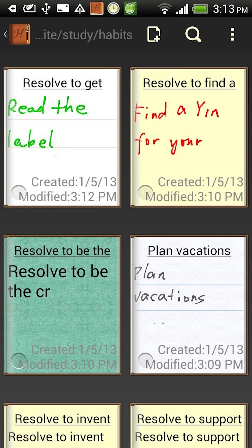 Handrite note Notepad Pro - screenshot