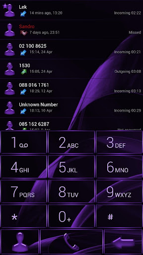 Dialer MetalGate Purple skin