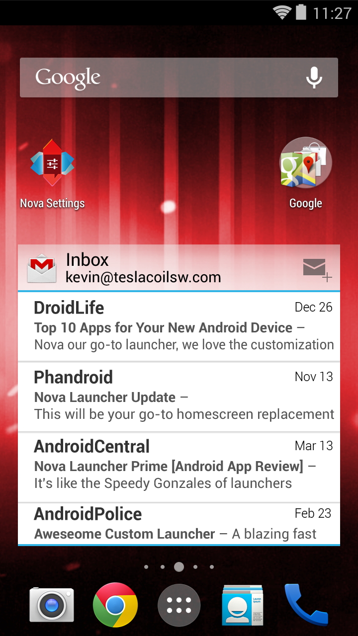 Nova Launcher Prime v2.3 Final + TeslaUnread 3.0 beta 4 Download Apk