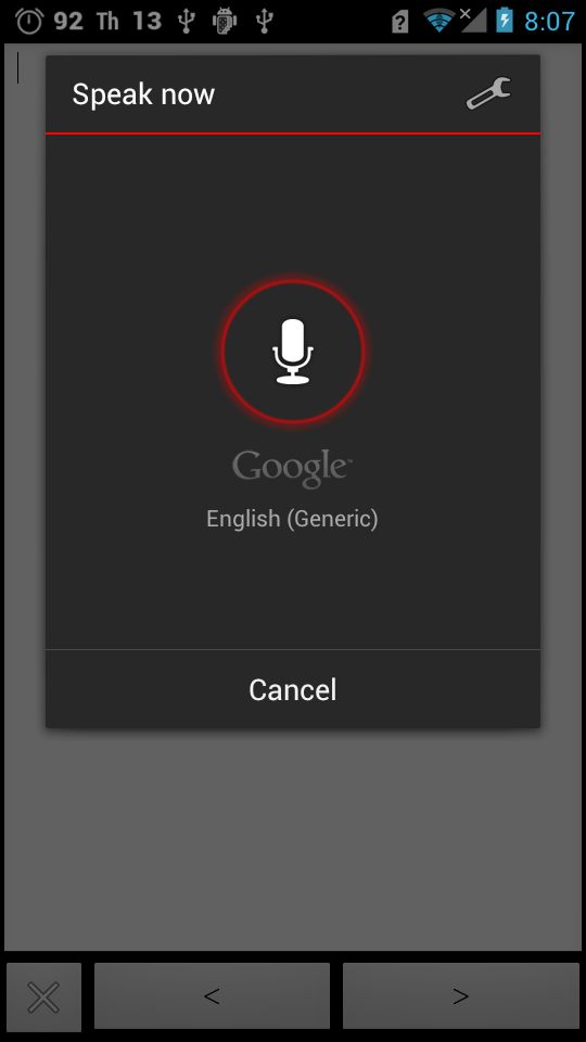 Speech Mail Editor Screen 2