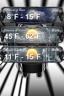 beautiful weather widget black