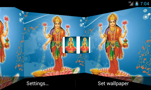 Maa Laxmi 3D Live Wallpaper