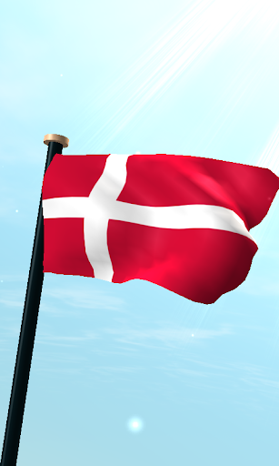 Denmark Flag 3D Free Wallpaper