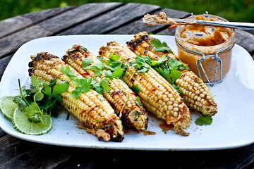 Grilled Mexican Corn Chipotle Lime Butter